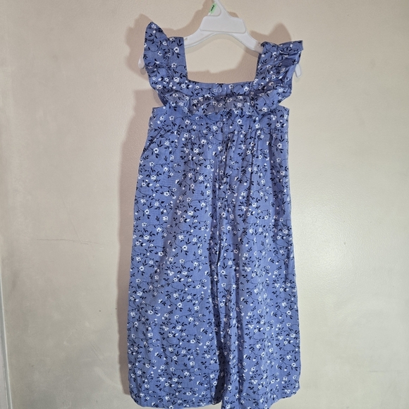 Janie and Jack Light Blue Floral Blouse - Picture 6 of 9